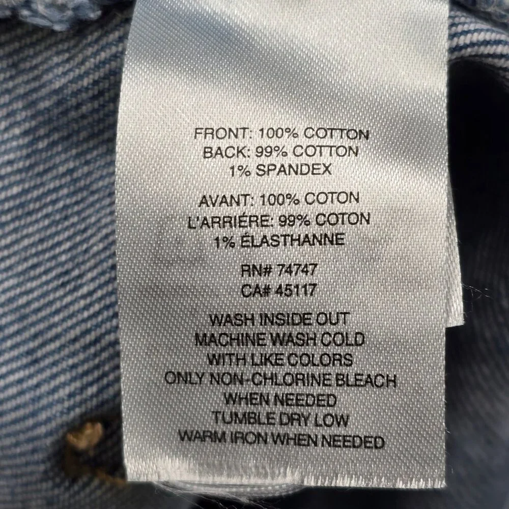 Natural Reflections Size 12 Denim Cutoff Frayed Relaxed Fit Blue Jean Shorts - Picture 4 of 5